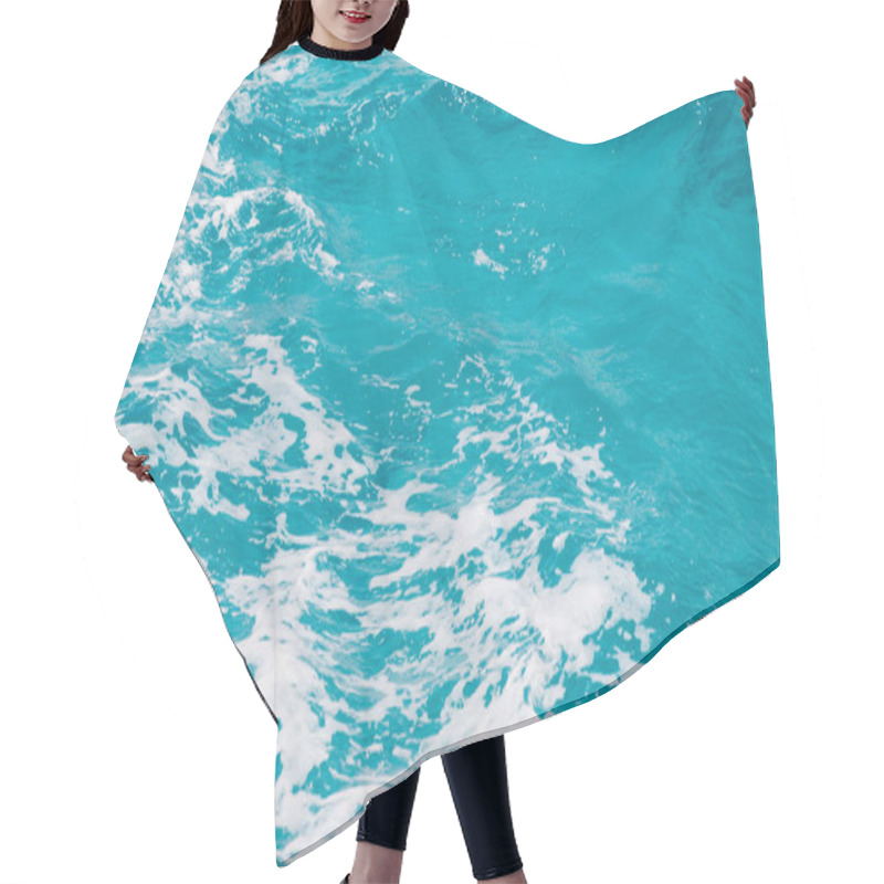 Personality  Blue Sea Water Summer Background Hair Cutting Cape