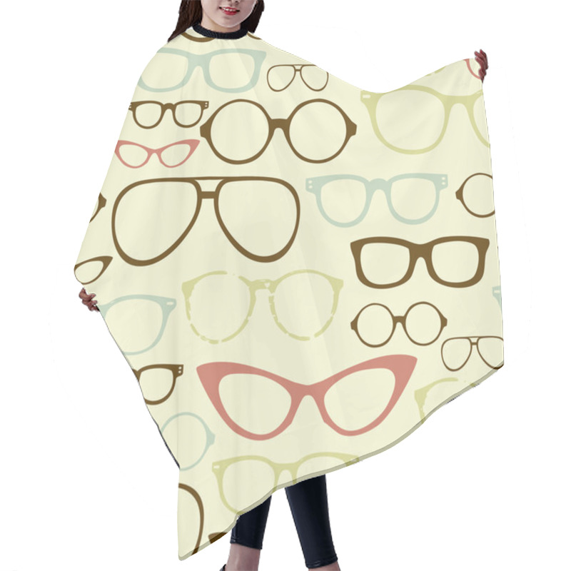 Personality  Retro Spectacles Hair Cutting Cape