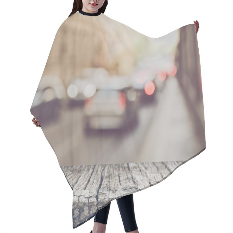 Personality  Blured Cars In Traffic Hair Cutting Cape