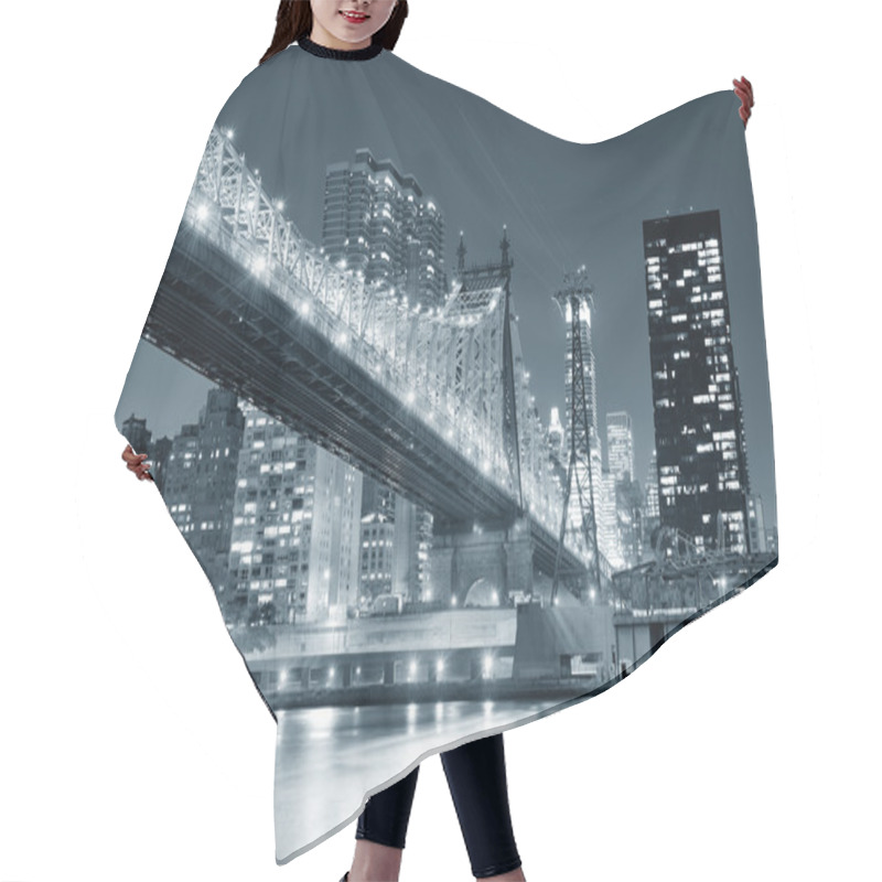 Personality  New York City Night Panorama Hair Cutting Cape