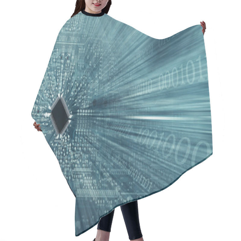 Personality  Electronic Chip Hair Cutting Cape