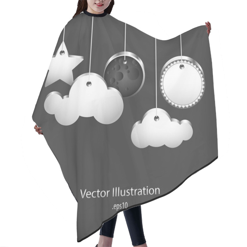 Personality  Speech Bubbles - Vector Illustration Hair Cutting Cape