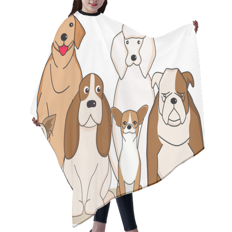 Personality  Cute Dog Collection Hair Cutting Cape