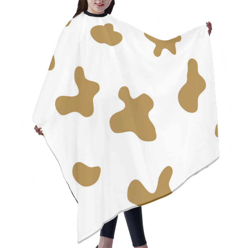 Personality  Seamless Pattern Of Dalmatian Spots Hair Cutting Cape