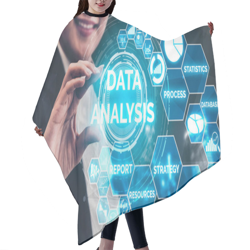 Personality  Data Analysis For Business And Finance Concept Hair Cutting Cape