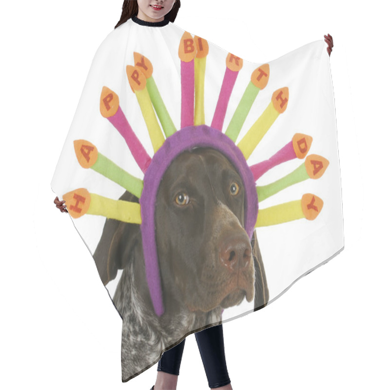 Personality  Happy Birthday Dog Hair Cutting Cape