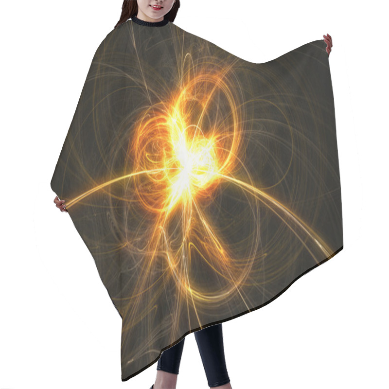 Personality  Swirling Light Hair Cutting Cape