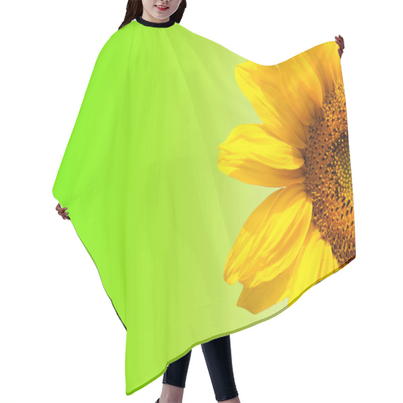 Personality  Blooming Sunflower Hair Cutting Cape