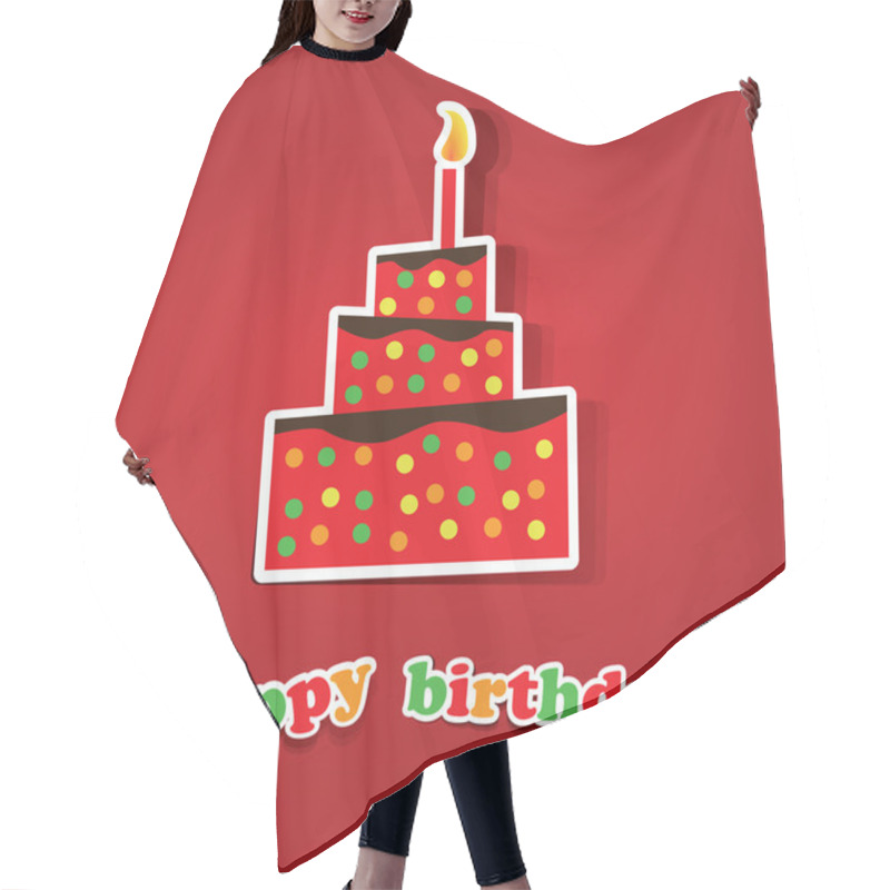 Personality  Birthday Card, Flyer Or Cover Design Hair Cutting Cape