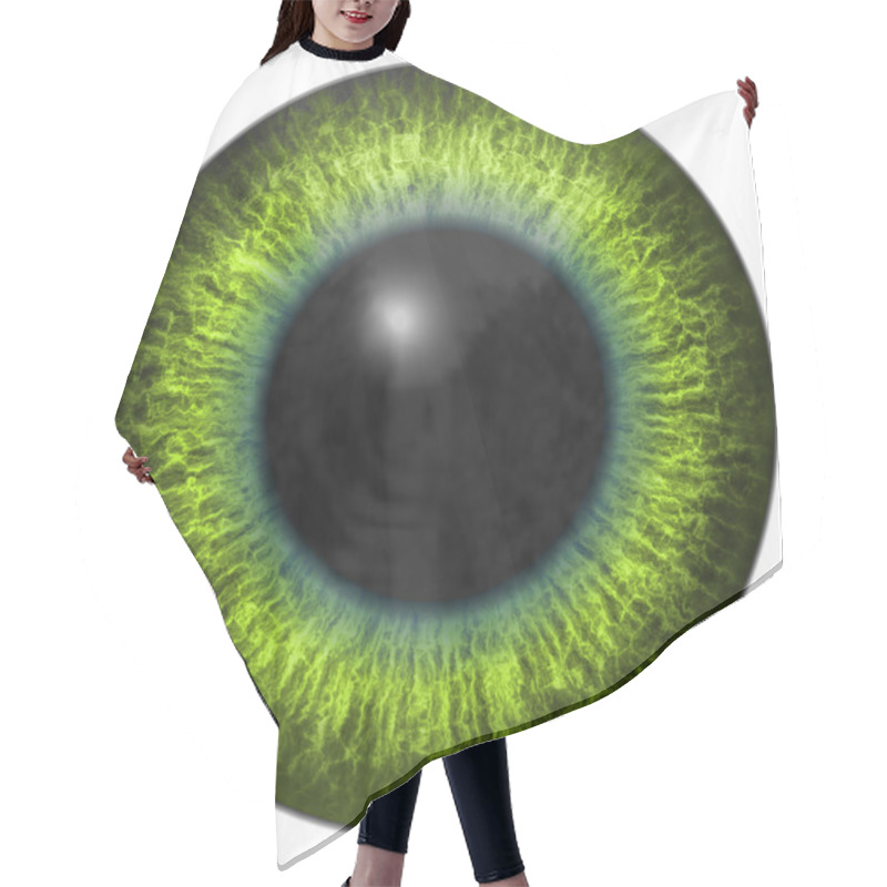 Personality  Eye Iris Generated Hires Texture Hair Cutting Cape