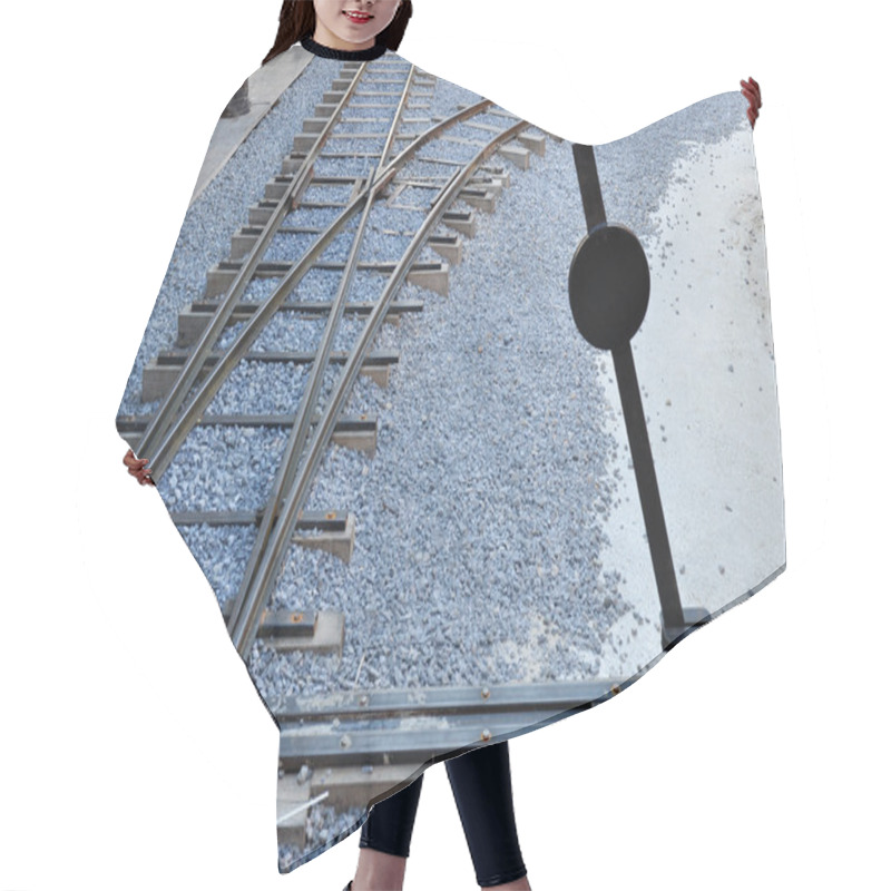 Personality  Railway Junction And Switch Hair Cutting Cape