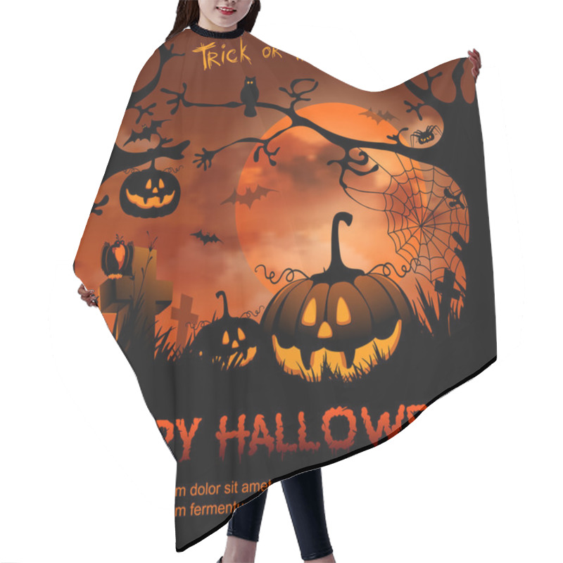 Personality  Halloween Hair Cutting Cape