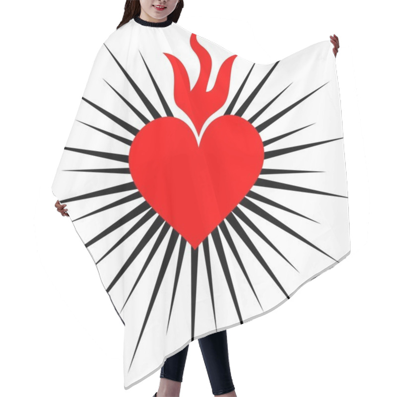 Personality  Sacred Heart Of Jesus - Rays Hair Cutting Cape