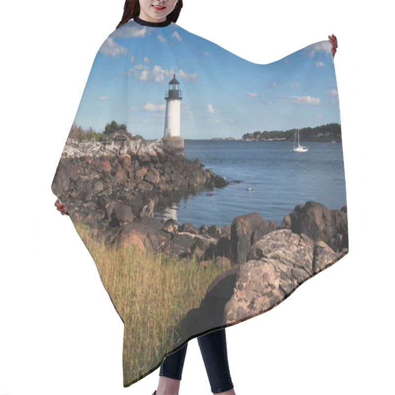 Personality  Fort Pickering (Winter Island) Light In Salem Massachusetts Hair Cutting Cape