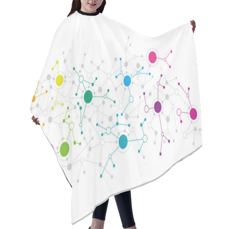 Personality  Abstract Network Design Hair Cutting Cape