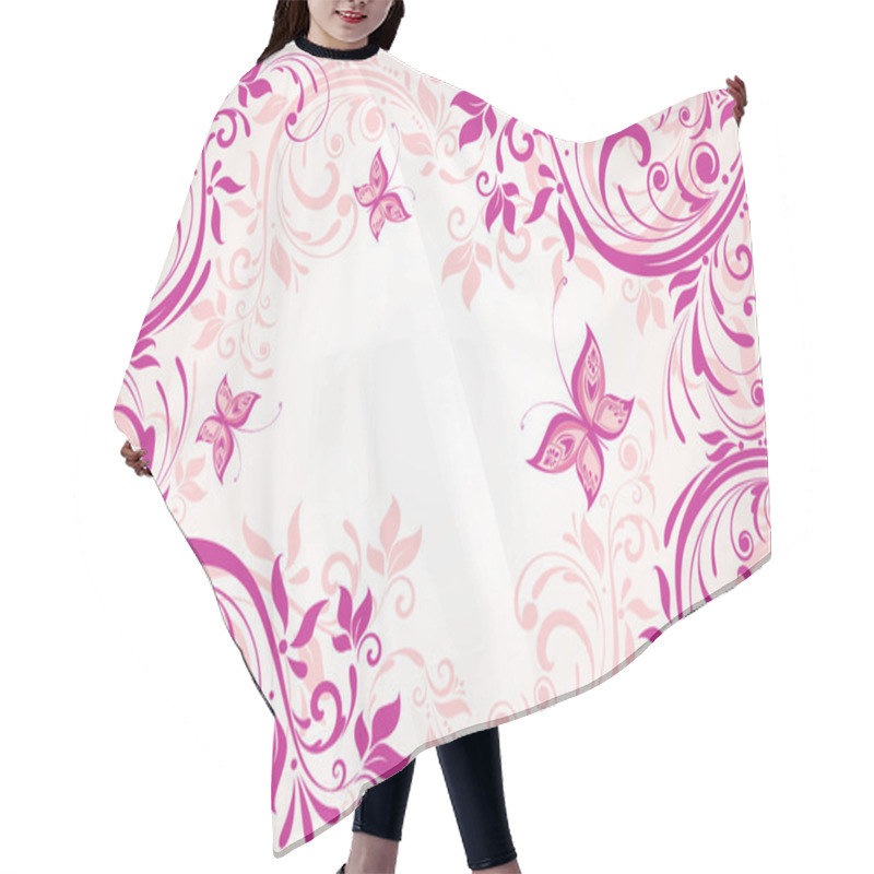 Personality  Greeting Floral Card Hair Cutting Cape