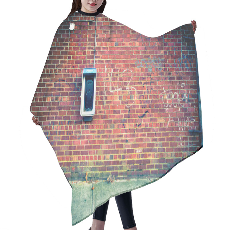 Personality  Wall With Phone Hair Cutting Cape