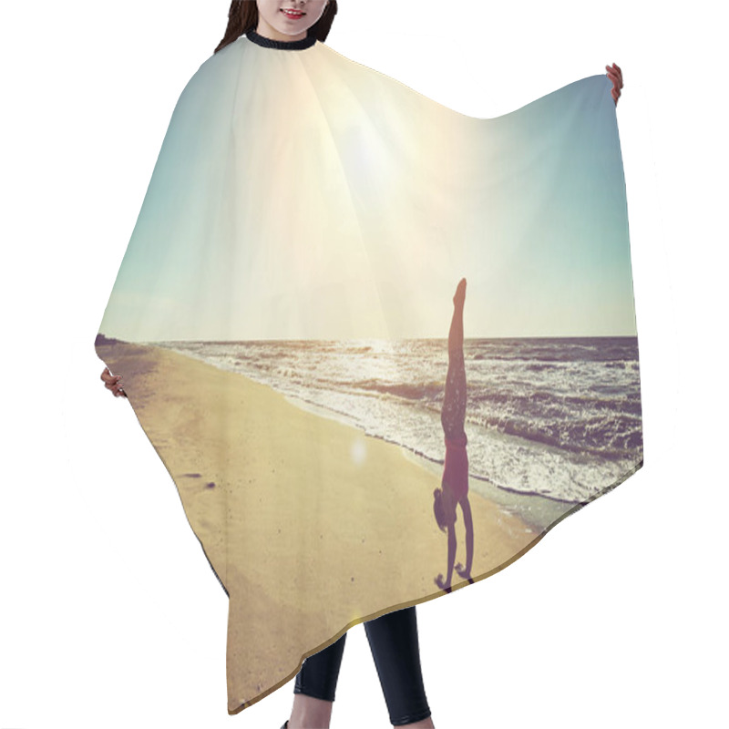 Personality  Motivation And Inspirational Fit And Exercising. Hair Cutting Cape