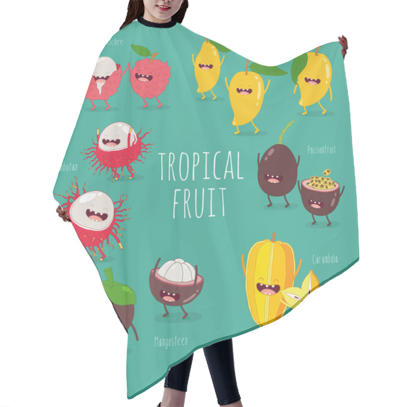 Personality  Funny Tropical Fruits Hair Cutting Cape