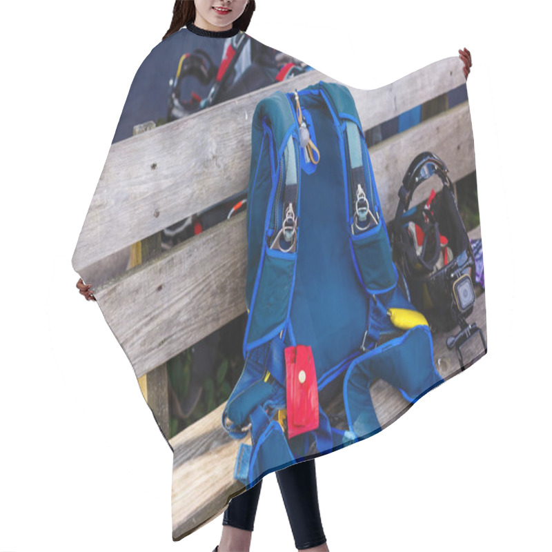 Personality  Sport Parachutes, Packed Before Jumping, Parachute Equipment. Hair Cutting Cape