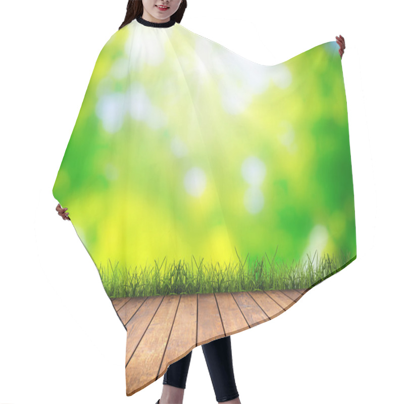 Personality  Wood Textured Hair Cutting Cape