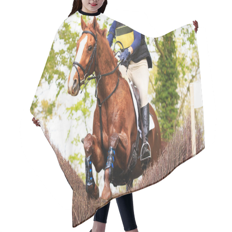 Personality  Horse And Rider Hair Cutting Cape