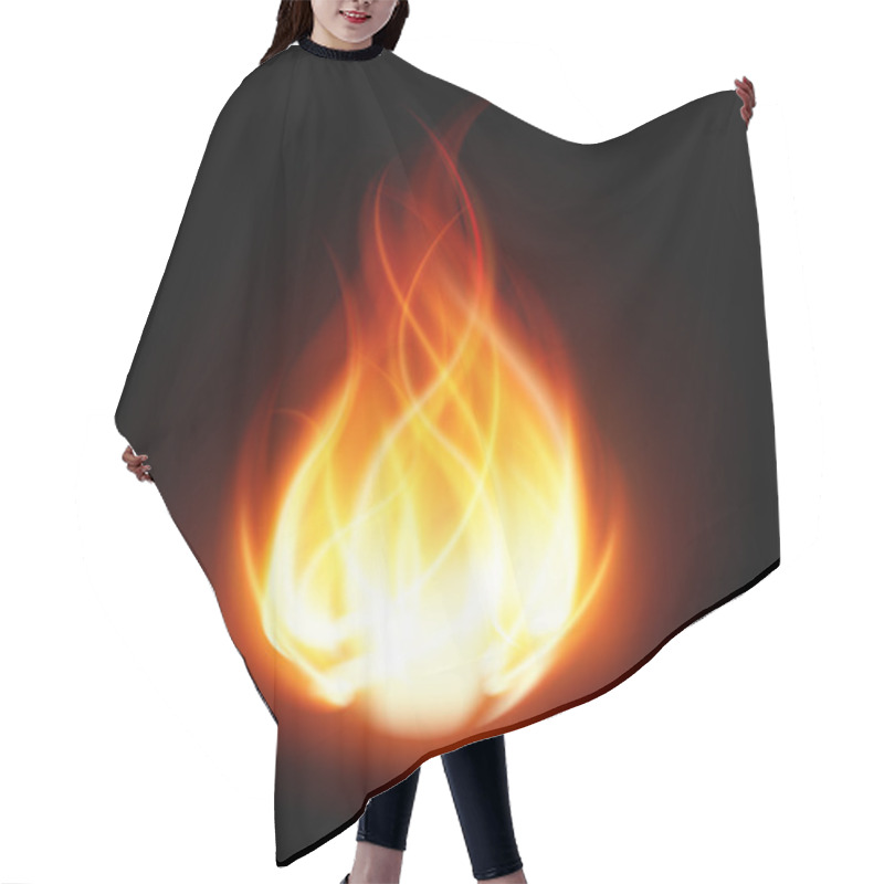 Personality  Fire Ball Flame Burn Hair Cutting Cape