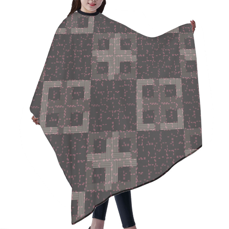 Personality  Samless Pattern With Geometric Designs Hair Cutting Cape