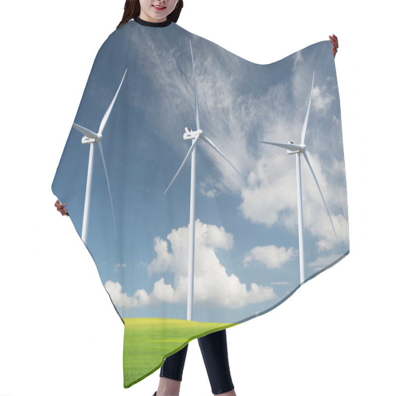 Personality  Wind Power Station Hair Cutting Cape