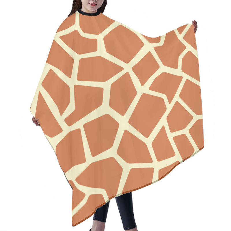 Personality  Giraffe Skin Seamless Pattern Hair Cutting Cape