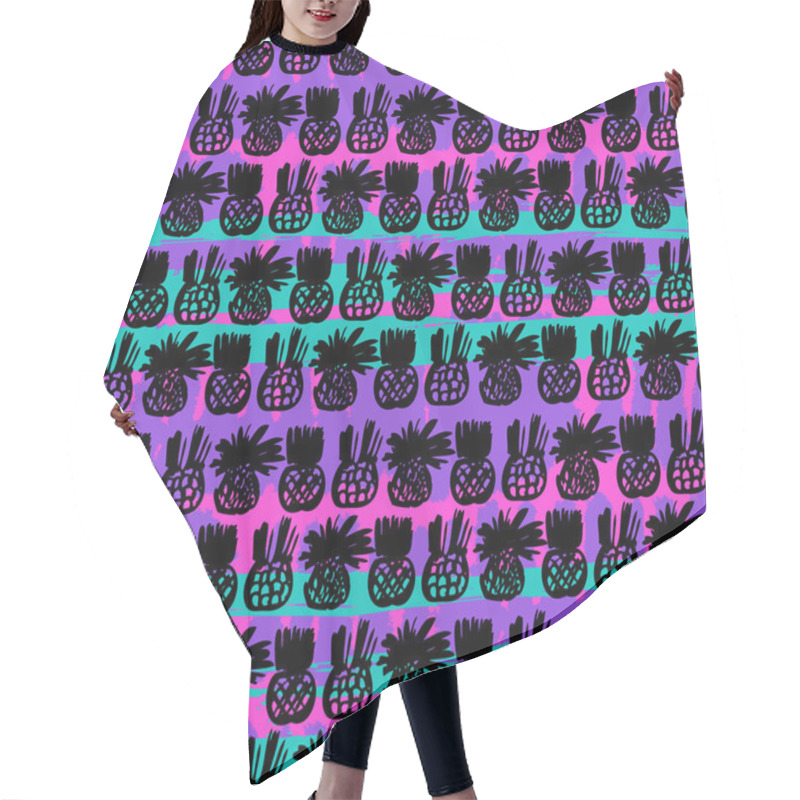 Personality  Pattern With Pineapples Hair Cutting Cape