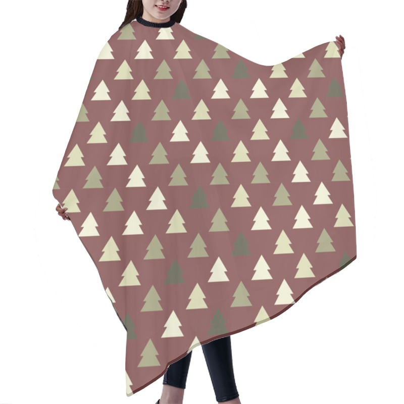 Personality  Christmas Tree Pattern Hair Cutting Cape