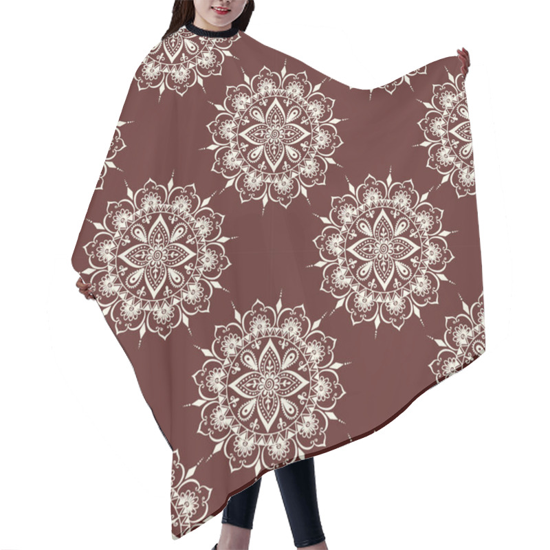 Personality  Mehendi Pattern Illustration Hair Cutting Cape