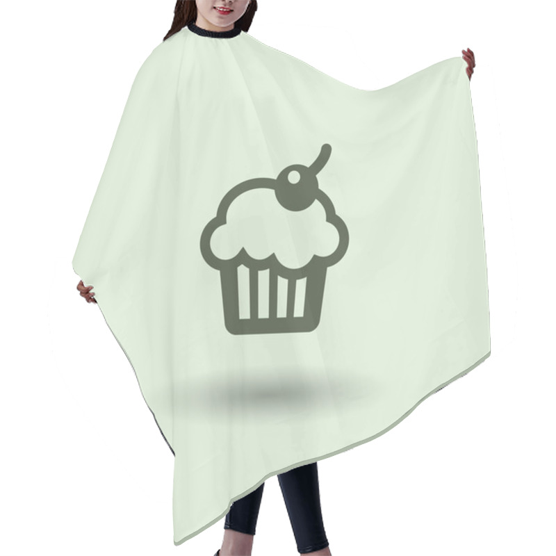 Personality  Pictograph Of Cupcake Icon Hair Cutting Cape