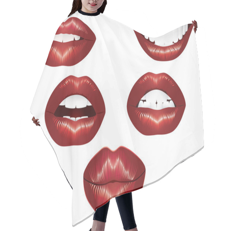 Personality  Lips. Hair Cutting Cape