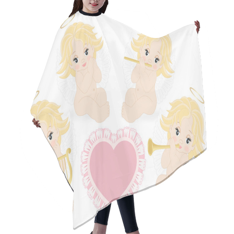 Personality  Set Of Small Angels Hair Cutting Cape