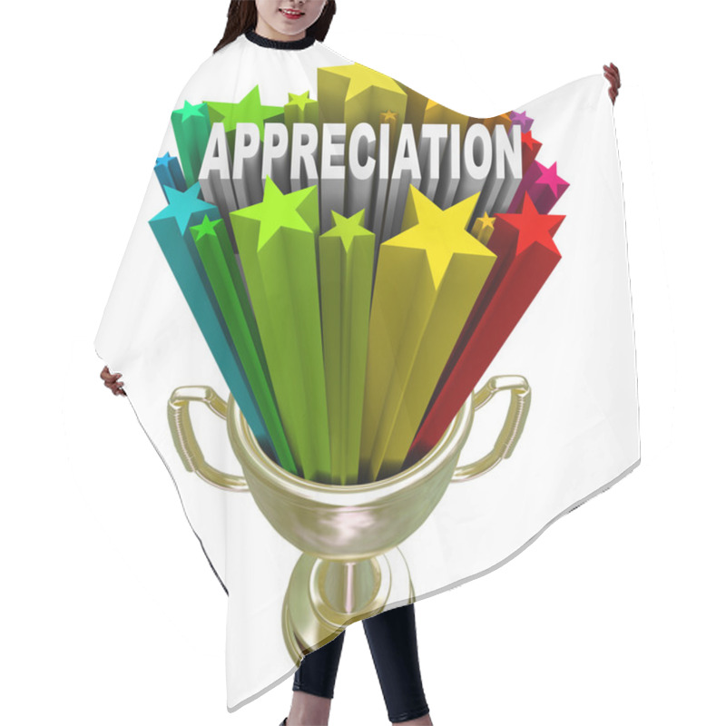 Personality  Appreciation Award - Recognizing Outstanding Effort Or Loyalty Hair Cutting Cape