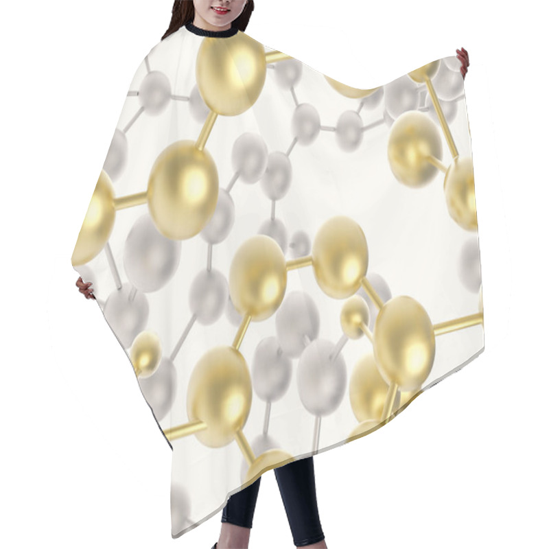 Personality  Molecule Structure Connection Hair Cutting Cape