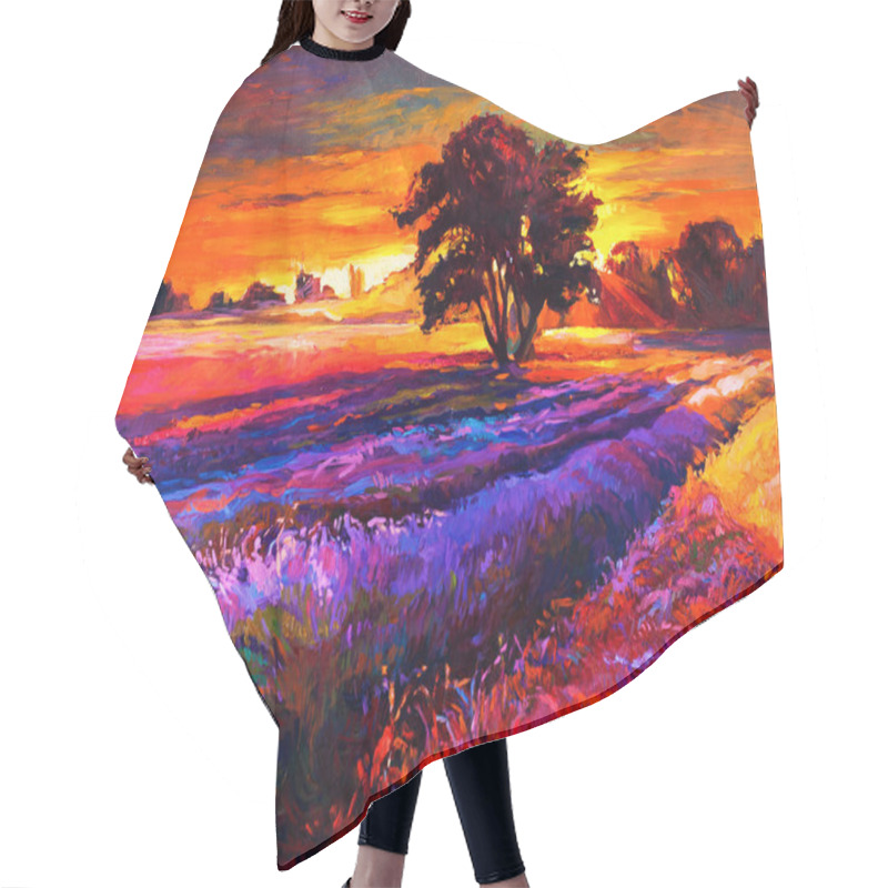 Personality  Lavender Fields Hair Cutting Cape