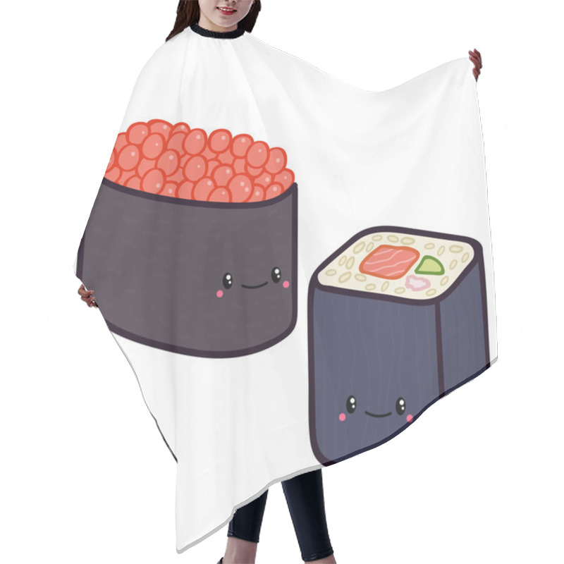 Personality  Doodle Sushi Hair Cutting Cape