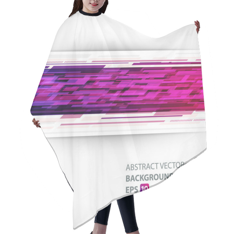 Personality  Abstract Digital Technology Background Hair Cutting Cape