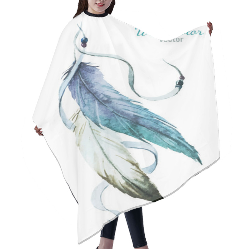 Personality  Nice Feather Hair Cutting Cape