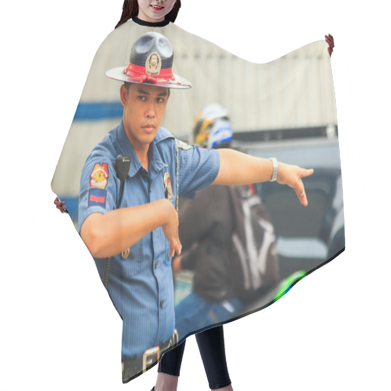 Personality  Traffic Officer Hair Cutting Cape