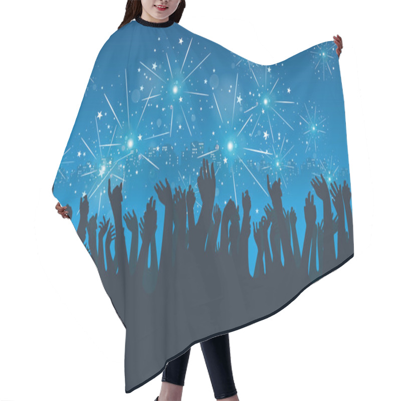 Personality  City New Year Party Hair Cutting Cape