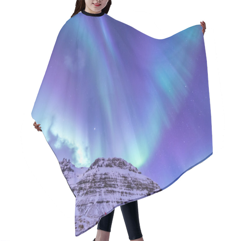 Personality  Northern Light (Aurora Iceland) Hair Cutting Cape