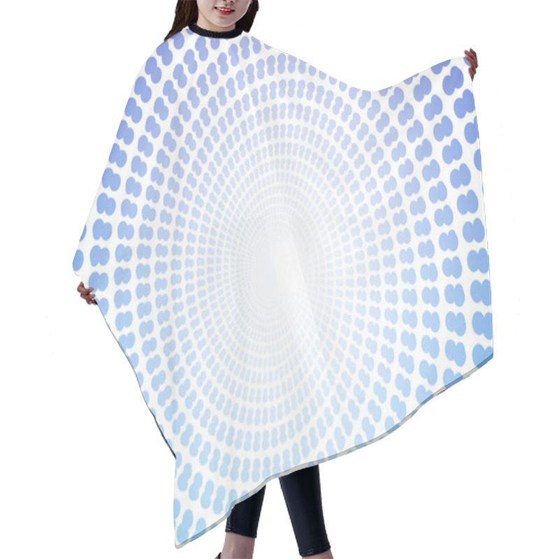 Personality  Zoom Spiral Copyspace Backdrop Hair Cutting Cape