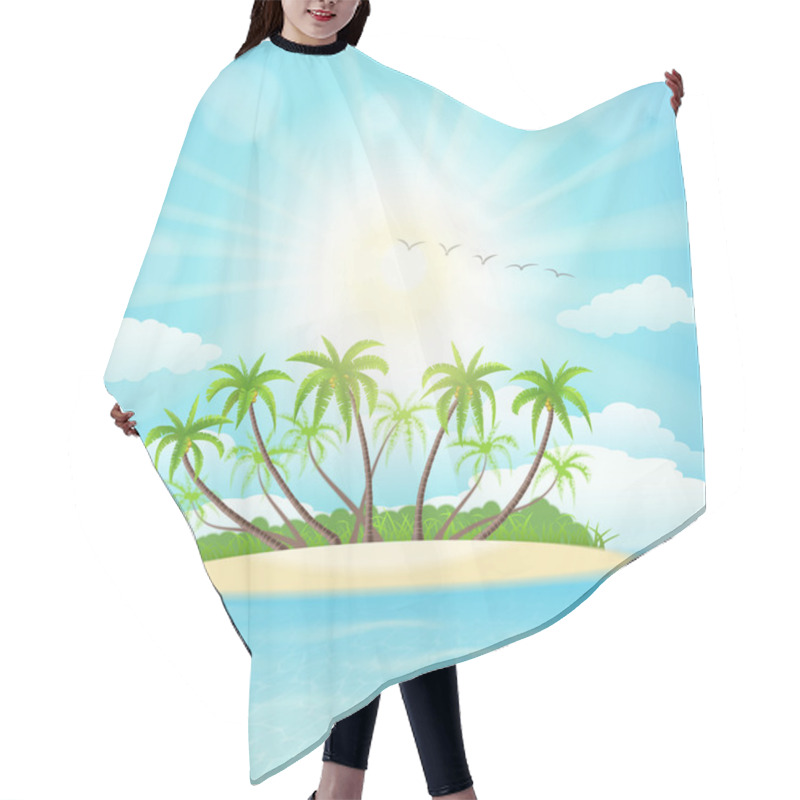 Personality  Tropical Island Hair Cutting Cape