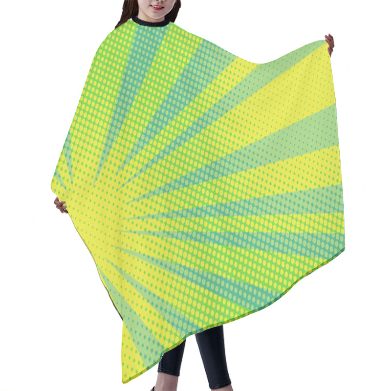 Personality  Green Yellow Pop Art Background Hair Cutting Cape