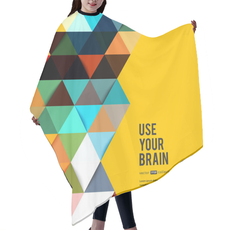 Personality  Geometric Background Hair Cutting Cape