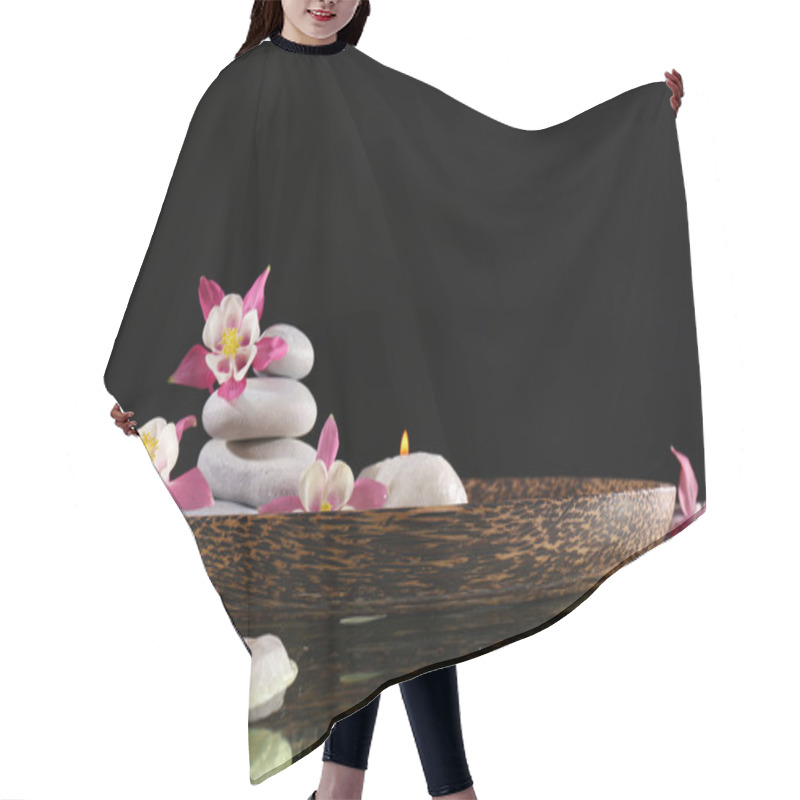 Personality  Spa Flowers Candlelight Hair Cutting Cape